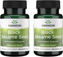 Swanson Full Spectrum Black Sesam Seed 500 Milligramme 60 Kapseln (2 Packung)