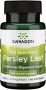 Swanson Full-Spectrum Parsley Blatt Extrakt - Kräuterergänzung Förderung Verdauungsgesundheit - Natürliche Formel Unterstützung GI Tract Gesundheit - (60 Kapseln, 400mg Jeder)