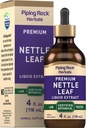 Piping Rock Nettle Blatt Extrakt | 4 Fl Oz | Premium Liquid | Zertifizierte pflanzliche botanische Tinktur | Alkoholfreie Tropfen | Urtica Dioica | Vegetarisch | Non GMO, Glutenfreie Ergänzung