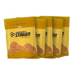 Honey Stinger Bio Mini Honey Waffles, Energy Stroopwafel für Übung, Ausdauer und Leistung, Sporternährung für Heim & Gym, Pre and Post Workout, 5 Taschen, 26.5 Unze