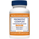 Der Vitamin Shoppe Probiotic Complex 4 Billion CFUs– Targeted Release Veggie Caps – unterstützt Darmgesundheit & Verdauung mit einer Balance von Probiotischen Strainen (90 pflanzliche Kapseln)