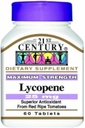 LYCOPENE , Maximum Strength, 25 mg, TRIPLE VALUE PACK (3X 60 TABELLETS) by 21st Century Health Care