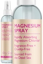 Magnesium Spray - ölfrei, fragrancefrei reines Magnesium Chlorid aus dem Toten Meer - schnell-absorbierend, Vegan-themaal Mist Magnesium Spray für Füße oder Beine, 4 Unzen