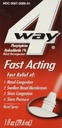 4Way Fast Acting Nasal Spray für Erwachsene und Kinder 12+, Sinus Congestion Relief und Nasal Congestion Relief Nasenspray - 1 Fl Oz Sprühflasche