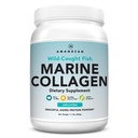 AMANDEAN Marine Collagen Peptide Powder. 500g Wild-Caught-hydrolysed Fish Collagen Supplement. Typ 1 & 3 Collagen Protein. 18 Aminosäuren für Haut, Haar, Nägel.