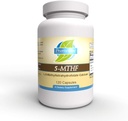 Priority One Vitamine 5-MTHF 1mg Folate Supplement Bioverfügbares Wirkstoff Vitamin B9 120 Vegetarische Kapseln [6]-5-Methyltetrahydrofolat Methylierung