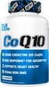 EVL High Absorption CoQ10 100mg - Advanced Antioxidant Coenzym Q10 Supplement für Health Brain Support Energy Production and Healthy Aging - CoQ10 mit Bioperine Health Supplement