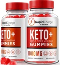NutraRize (Pack mit 2 Rapid Charge Keto + ACV Gummis, um die allgemeine Gesundheit zu unterstützen, Alle natürlichen Apfel Apfel Apfel Apfel-Essig, Keto Plus ACV Gummy Formula, Gomitas Review (120 Gummi)