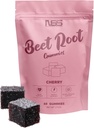 Beet Root Gummis mit Kirsche Flavor, Beet Chewables mit hinzugefügtem Trauben Seed Extract - Natürliche Farbe &amp; Geschmack - Beetroot Chews für Workout, Gesundheit und Wellness - 60 Beet Gummies