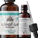 Slippery Elm Tincture 2 oz (60 ml) | Premium Alkoholfreie Kräuterextrakt aus Ulmus Rubra | Liquid Botanical Supplement | Traditionelle beruhigende Mucilage Formel | Made in USA