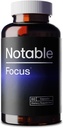 Notable FocusTM - Breakthrough Cognitive Enhancer - Patentierte Dopamine Boosters für Motivation, Fokus, & Speicher | Unterstützt von 100+ Studien | Fast-Acting Nootropic Supplement (60 Kapseln)