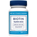 Vitamin Shoppe Biotin 1000MCG, Nährstoff-Mebolismus-Unterstützung für gesundes Vibrant-Haar, gesunde Haut und starke Nägel, Energieproduktion (120 Kapseln)