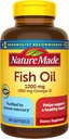 Fischöl 1200mg, 100 Softgels, Fischöl Omega 3 Ergänzung für Herzgesundheit