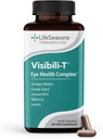 LifeSeasons Visibili-T mit Knochen Densi-T - Augengesundheit & Vision Support Supplement - Lutein, Chrom, Karottenwurzel, Bilberry, Ginkgo Biloba, Grape Seed Extract, Lycopene, Vitamin A& mehr - 120 Kapseln