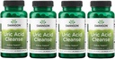 Swanson Uric Acid Cleanse - Natürliche Ergänzung Förderung der Nierenunterstützung - verfügt über eine leistungsstarke Kombination von 7 Kräutern - (60 Veggie Kapseln) 4 Pack