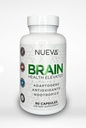 Nueva Brain Health - 90 Cap | Premium Mischung aus Antioxidantien, Adaptogenen & Nootropics | Unterstützt Gedächtnis, Kognition, Fokus mit Gingko, Lion's Mane, Bacopa + Mehr