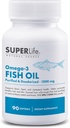 Omega-3 Fischöl - 1000 mg Gesäubert & Deodoriert von Wild Caught Fish mit EPA & DHA Fettsäuren unterstützt Herz, Gehirn, Haar & Haut Gesundheit | Supplement - 90 Softgels