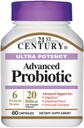 21st Century Ultra Potency Advanced Probiotic Capsule 60 ea (Pack of 4)