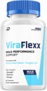 ViraFlexx Kapseln Ergänzung, Vira Flexx Advanced Men Wellness Support, Offizielle ViraFlex maximale Stärke Energie Leistung, Vira Flex Premium Diät-Formel Bewertungen (60 Kapseln)