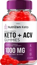 NutriZen Keto ACV Gummies - Fortgeschrittene Formel Nutri Zen Keto Plus ACV Gummis Apple Cider Essig Keto Nutrizen ACV Gummies Nahrungsergänzungsmittel Bewertungen Männer Frauen (60 Gummies)