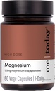 Me Today Magnesium Glycinate Supplement – 175mg hohe Absorption Magnesium Glycinat Kapsel für Muskelrückgewinnung, Nervous System Unterstützung, Schlaf & Entspannung – Vegan, Non-GMO, 60 Servietten.