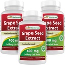 Best Naturals Grape Seed Extract 400 mg 60 Vcaps (60 Count (Pack von 3))