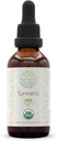 HerbEra Turmeric B60 USDA Organic Tincture | Alkoholfreier Extrakt, hochkarätige Kräutertropfen | Certified Organic Turmeric (Curcuma Longa) Getrocknete Wurzel (2 oz)