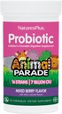 NaturesPlus Animal Parade Probiotic, Mixed Berry - 30 Chewables - Kinder Verdauungsergänzung - Unterstützt Gut Health & Immune Funktion - Vegan, Glutenfrei - 30 Portionen