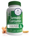 Salute Thru Nutrition Curcumin Complex 500mg Supplemento | come BCM-95 Curcugreen Clinicamente Studiato | Vegan Certified (Pack of 120)