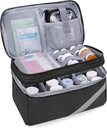 Trunab Medizin Aufbewahrungs- und Organizer Tasche Leere, Pill Bottle Organizer mit tragbaren kleinen Beutel, Home Erste Hilfe Box für Notfallmedikationen, Ergänzungen oder medizinische Kits (Bag Only)(Patent Design)