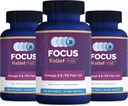 Fokus Relief Plus Dry Eye Formula (270 ct. 90 Tage Versorgung) Dry Eye Omega 3 Supplement - Dry Eye Relief Supplement - Omega 3 Fish Oil for Dry Eye
