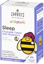 Zarbee's Kinder 1mg Melatonin Kautablettt, Drug-Free & Effective Sleep Supplement, Einfach zu nehmen natürliche Trauben Flavor Tabletten für Kinder Alter 3 und oben, 30 Count