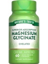 Nature's Truth Magnesium Glycinate Kapseln | 200mg | 60 Count | Chelat Superior Absorption Formel | Non-GMO & Gluten Kostenlose Ergänzung