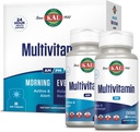 KAL Multivitamin AM/PM, 2-in-1 Damen und Herren Multivitamins Supplements, Turmeric, Tart Cherry, Organic Matcha und Spirulina für Immune, und Cellular Support, Glutenfrei, 30 Servietten, 120 Tabletten