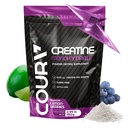 COURA Creatine Monohydrate Zitronen-Berries Flavor - Sport-Ergänzung - Stärke und Ausdauer - Ideal für Intensiv-Workouts - Glutenfrei - Flasche kostenlos - 450g