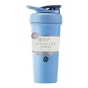BlenderBottle Sport Sleek Insulated Stainless Steel Shaker Bottle mit Draht Whisk, 25-Ounce, Dusty Blue – Protein Shakes & Hydration für Athleten & Fitness Enthusiasten, Easy Mixing, Slim Easy to Hold, hält Getränke kalt, abschließbare Lid