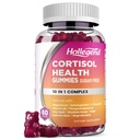 Cortisol Ergänzungen für Frauen, Cortisol Gummies mit Ashwagandha, Magnesium, L-Theanin, Phosphatidylserine, B6 für Cortisol Detox, Relaxation, Sleep, Focus, Sugar-Free, Vegan, 60