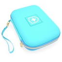 CASEMATIX 8 " Turquoise Asthma Inhaler Case pour Voyage convient espacateur, masque et accessoires, comprend cas seulement