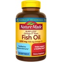 Natur gemacht Burp-Less Fischöl 1200 mg Ein pro Tag, 120 Softgels, Fischöl Omega 3 Ergänzung für Herzgesundheit