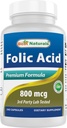 Best Naturals Folic Acid 800 mcg 240 Capsules
