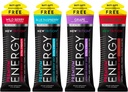 NewTrition® Extra Strength Energy Shots, 250mg Koffein Energie mit Vitamin B & Aminosäuren, Sugar-Free Vitamin Energy Shot, Zero Calorie Focus & Stamina Booster, 1.7 fl oz (Pack mit 4, 4 Flavors-Mixed-1)
