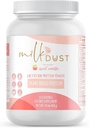 MILK DUST Protein Pulver 660g | Stillpulver für Pflege Mütter | Lactation Support Pea Powder | Vegan & Dairy-Free | Sweet Vanilla | 22 Servietten (Vanilla.)