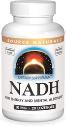 Quelle Naturals NADH 10mg, Boost Energy und Mental Alertness - 20 Lozenges