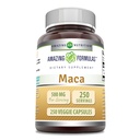 Erstaunliche Formeln Maca 500 Mg | Vegetarische Kapseln Ergänzung | Non-GMO | Gluten-Free | Made in USA (1 Pack | 250 Count)