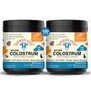 Sandhu's Gras Fed Bovine Colostrum Powder for Humans, Erwachsene | 65 Servierungen (Pack von 2) Kühe Beilage | Hohe IgG für Gut Gesundheit | Immunität & Muskel Erholung Unterstützung | Unflavored | für Männer & Frauen
