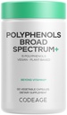 Codeage Polyphenole Broad Spectrum Supplement - Mischung aus 15 Beeren, Obst und Botanischen Extrakten, Decaf Green Tea Leaf, Quercetin, Resveratrol, Pomegranate, Turmeric - Non-GMO - 120 Kapseln