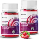 yanxiao Creatine Monohydrate Gummie 5g für Männer & Frauen, Anti-Melting-Formel, Zucker freie Kreatin-Schäune für Muskelwachstum und Stärke, Enthält Vitamin C und andere Nährstoffe (120 Count)