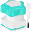 Johnbee Pill Crusher, Pill Grinder Fine Powder Extremely Fine. Lagerkompartment. Pill Crushers für Ältere, Familie und Haustiere. Silikon Kanten. Schleifen Sie mehrere Pillen auf einmal - Reinigungsbürste (Cyan)