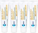 Globe (4 Pack) Erste Hilfe Antibiotika Narbe Minimierung Schmerz-Relief, Anti-Itch Salbe mit Neomycin, Bacitracin Zink, Pramoxin HCl & Polymyxin B, für Minor Cuts, Scrapes & Burns