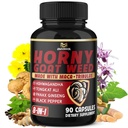 BMVINVOL Horny Goat Weed Capsules mit Maca, Ginseng, Tribulus Terrestris, Ashwagandha, Black Pepper - 90 Zähler für 3 Monate Versorgung